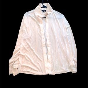 Cream Silk Button Up